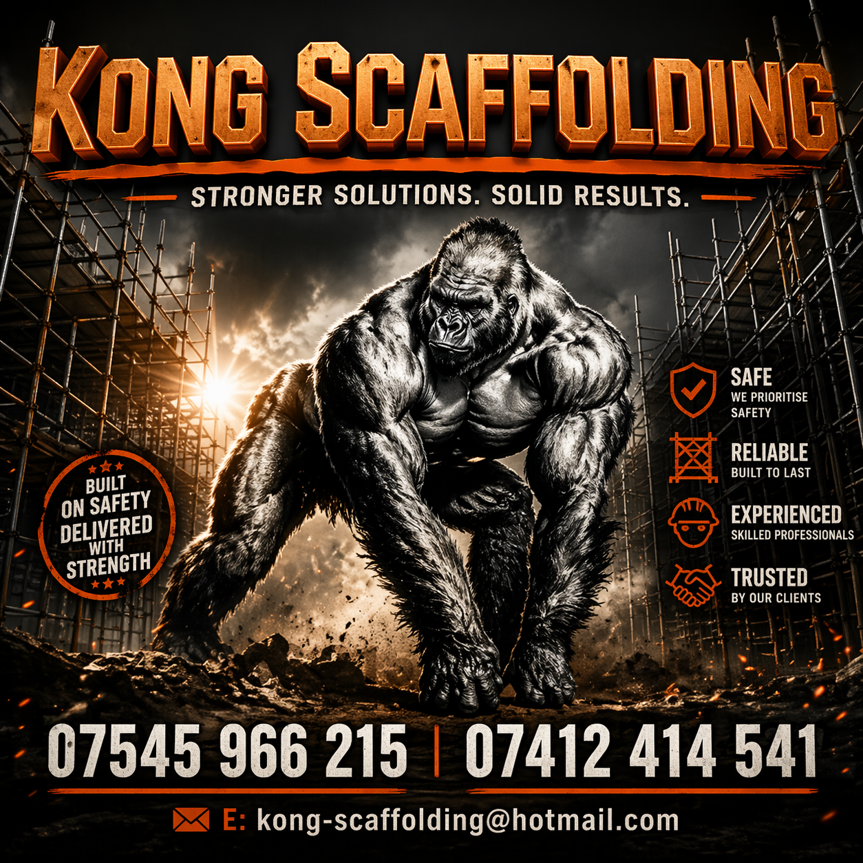 Kong Scaffolding — Stronger Solutions. Solid Results.